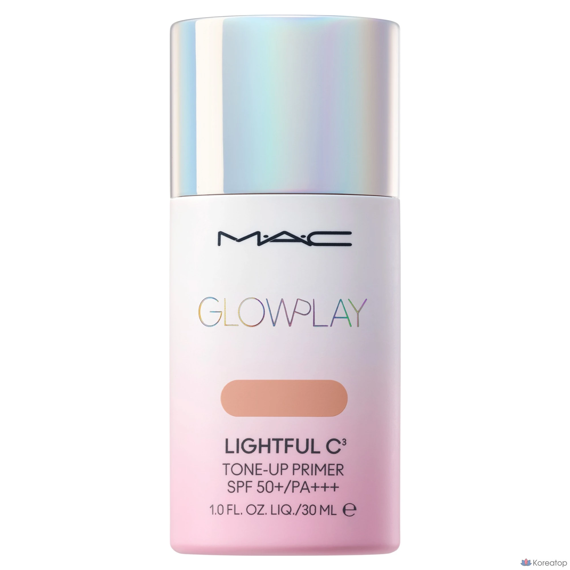 Тонер Mac Glow Play Lightful C3 Tone-Up Primer SPF50+ PA+++, оттенок Rosy Apricot, 1 шт.