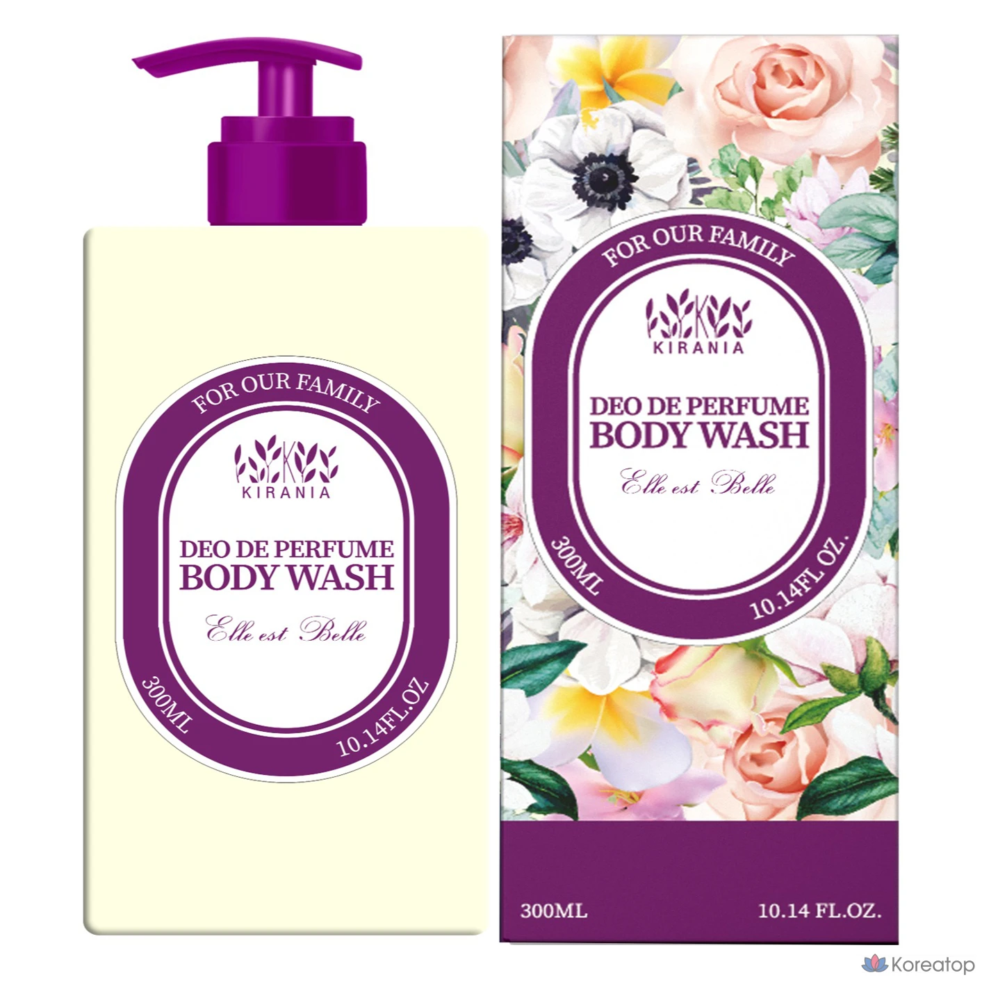 Kirania Deo de Parfum Гель для душа Elebel, 1 шт., 300 мл