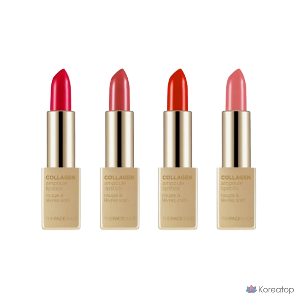 Ампульная сыворотка для губ The Face Shop fmgt Collagen Ampoule Lipstick, оттенок 12 Signature Red, 3.5 г, 1 шт.