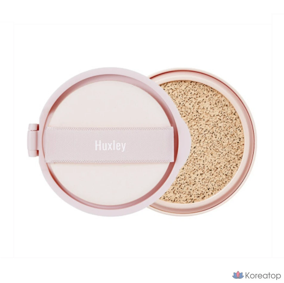 Кушон Huxley Essence Cover Cushion Unseen Layer, оттенок 02 Coral Sand, 12 г, 1 шт.