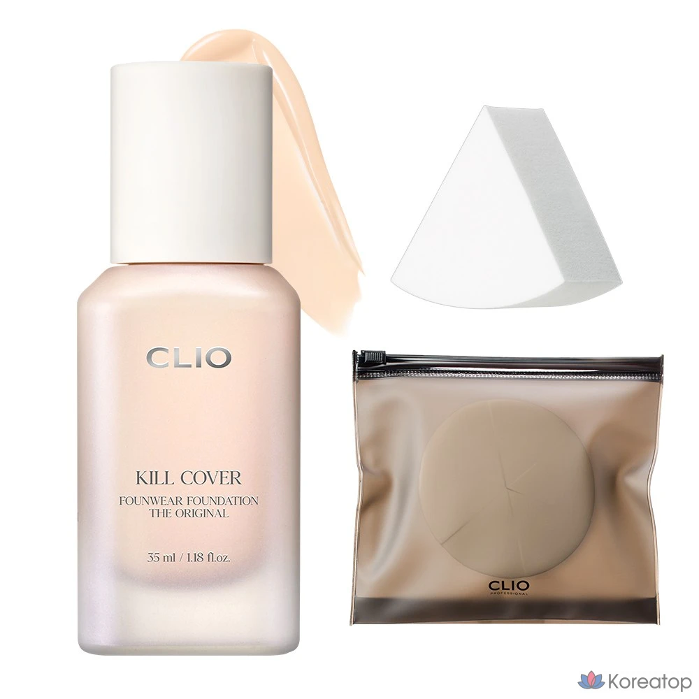 Тональный крем Clio Kill Cover Founwear Foundation Dioriginal, оттенок 19N Porcelain, 1 шт.