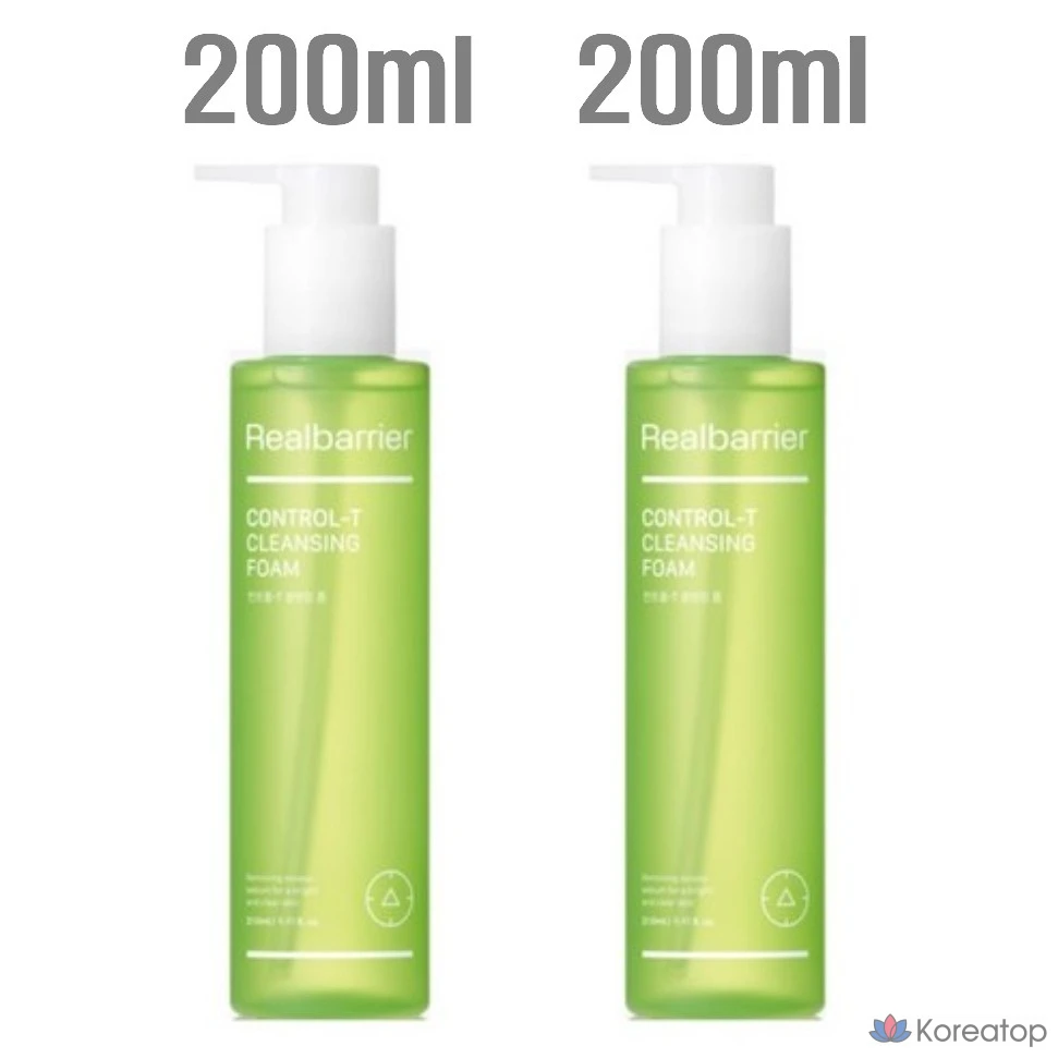 Очищающая пенка Real Barrier Control-T Cleansing Foam, 400 мл, 2 шт.