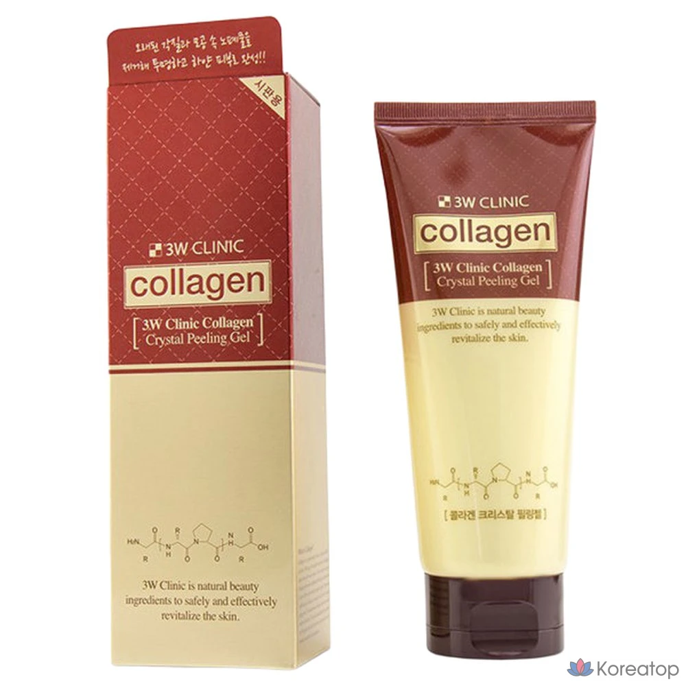 Пилинг 3W Clinic Collagen Crystal Peeling Gel, 180 мл, 1 шт.