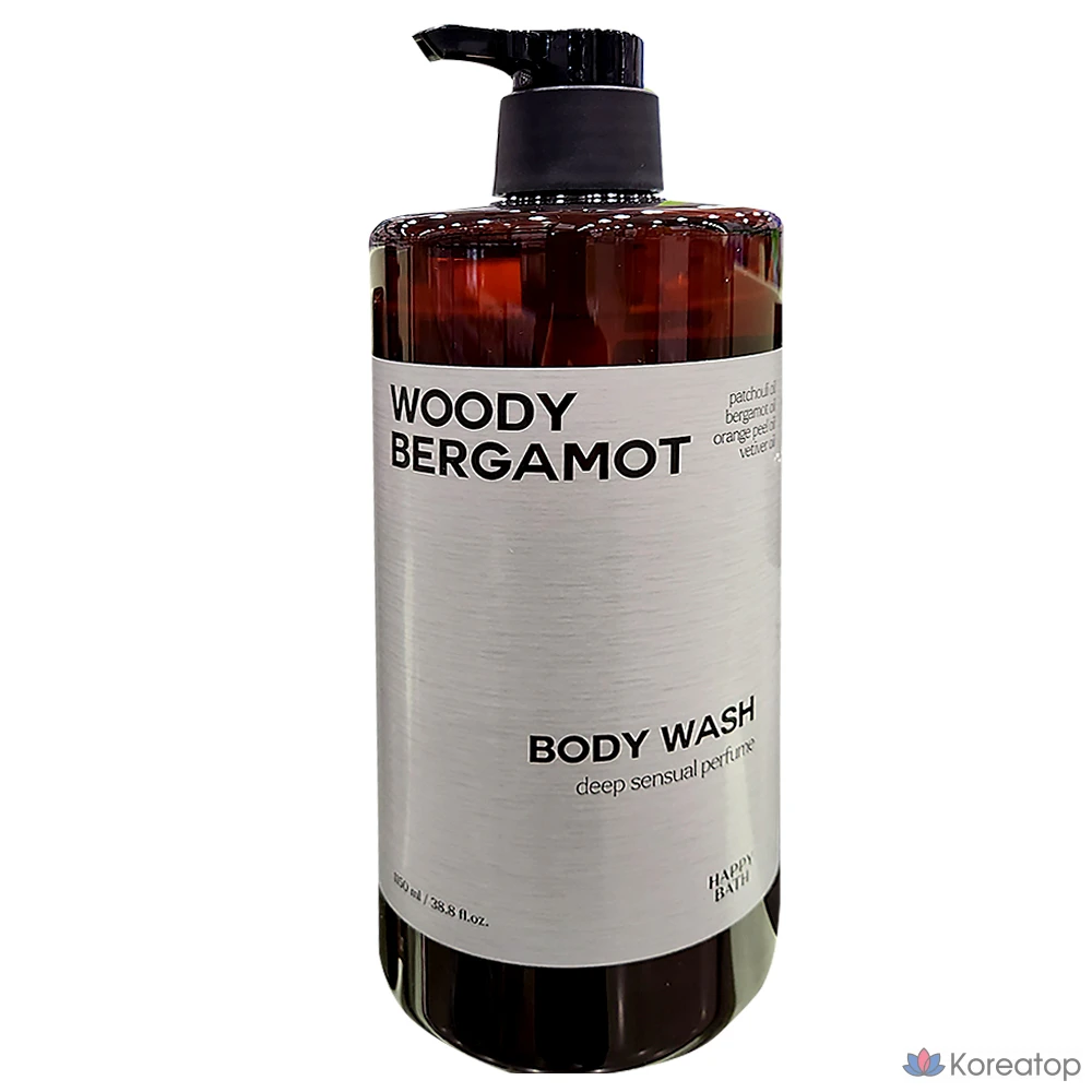 Гель для душа Happy Bath Deep Sensual Perfume, 1150 мл, аромат древесных и бергамотовых нот, 1,15 л, 1 шт.