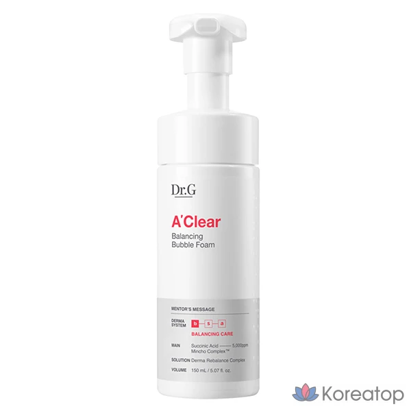 Пена для умывания Dr.G Aclear Balancing Bubble Foam, 150 мл, 1 шт.