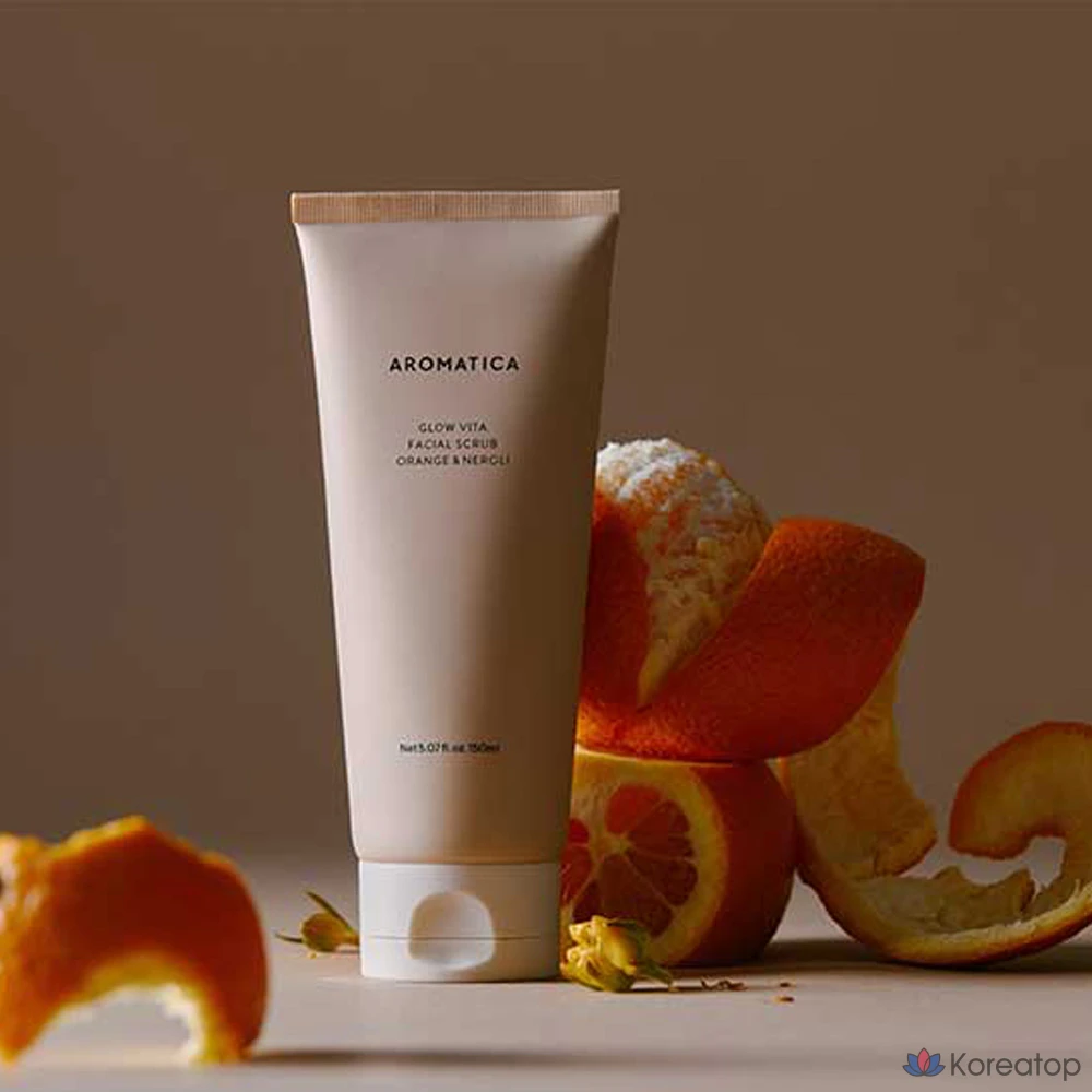 Скраб для лица Aromatica Glow Vita Facial Scrub Orange &amp; Neroli, 150 мл, 1 шт.