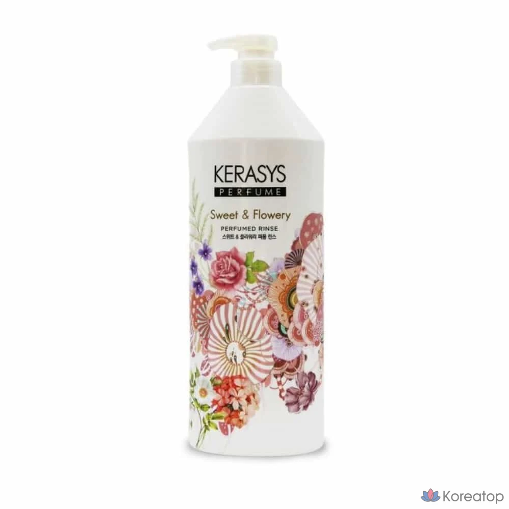 Кондиционер для волос KeraSys Sweet & Flowerly Rinse, 1 л, 1 шт.