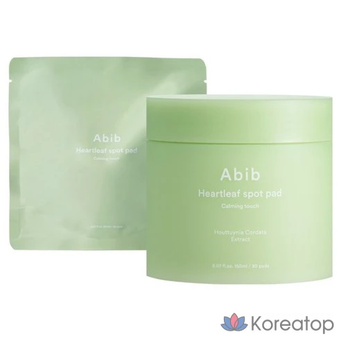 Abib Heartleaf Spot Pad Calming Touch успокаивающие тонер пэды для лица + Набор для заправки 150 мл x