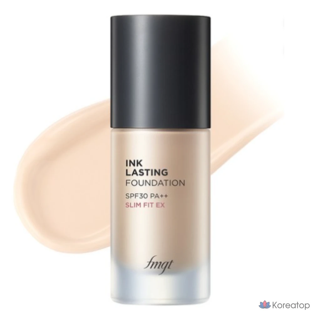 Тональный крем The Face Shop Ink Lasting Foundation Slim Fit EX, оттенок N201 Apricot Beige, 30 мл, 1 шт.