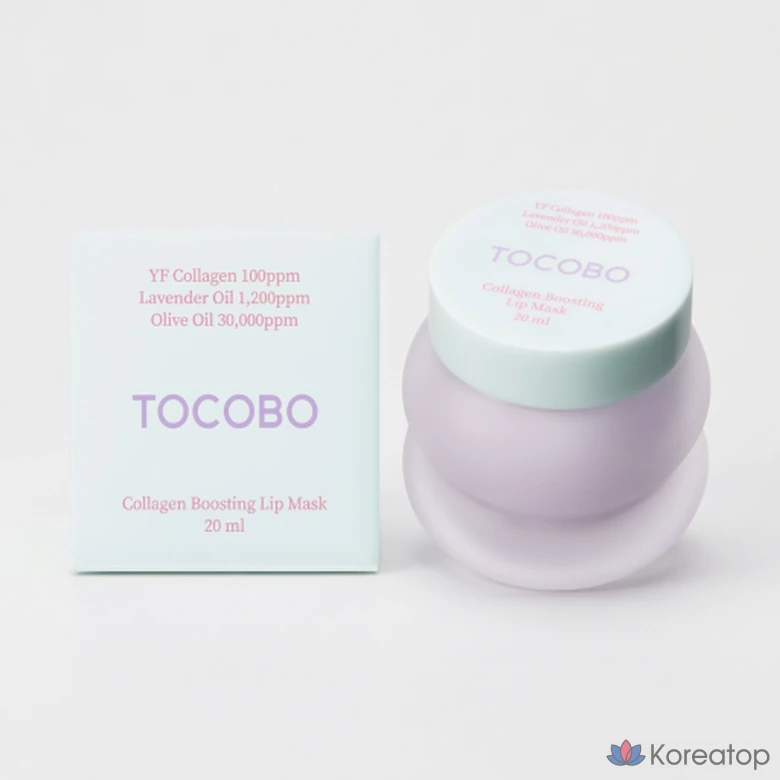 Бальзам для губ Tocobo Overnight Lip Mask Collagen Boosting Lip Mask, 20 мл, 1 шт.