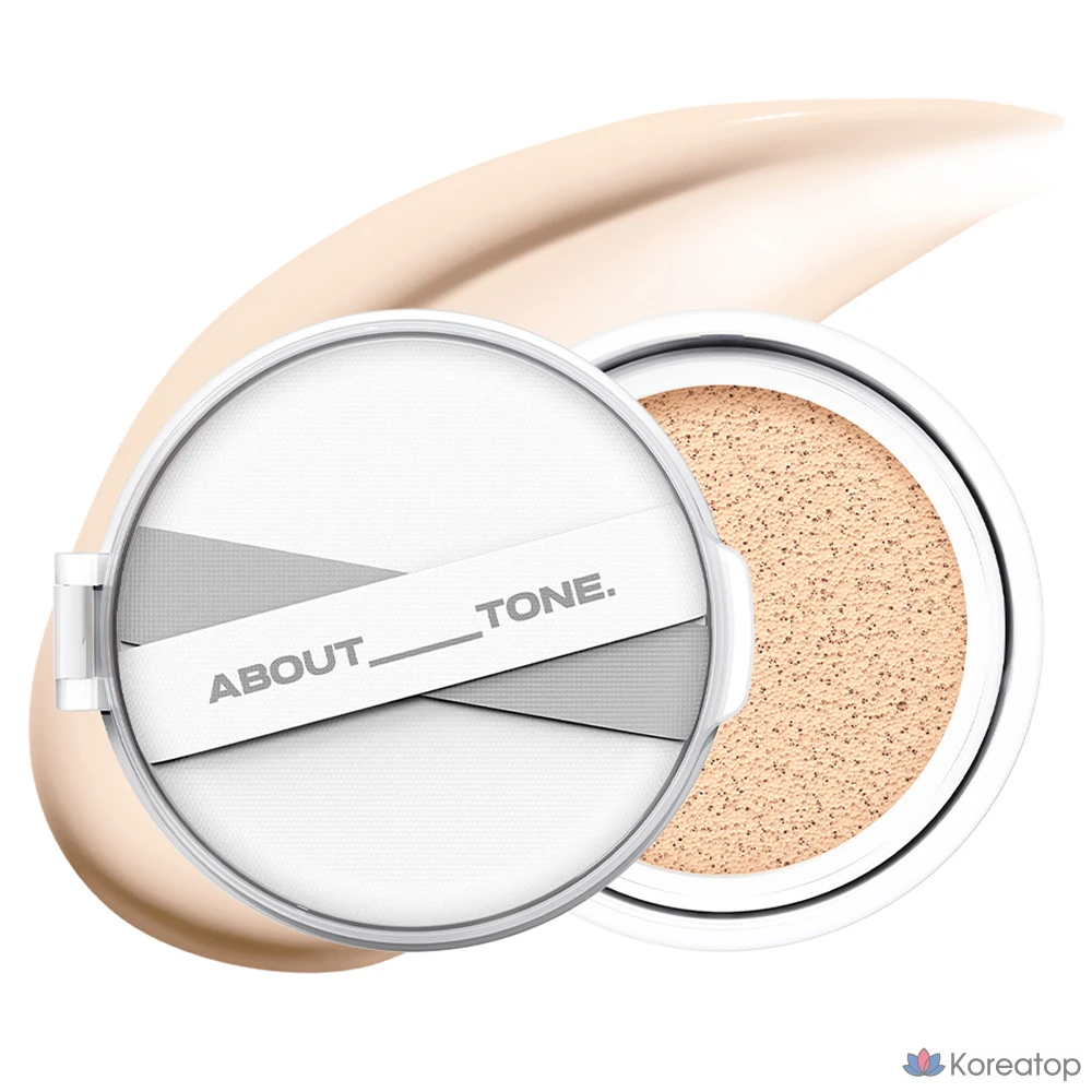 Кушон ABOUT TONE Skin Layer Fit Cushion Refill, оттенок 21.5 Warm Beige, 13 г, 1 шт.