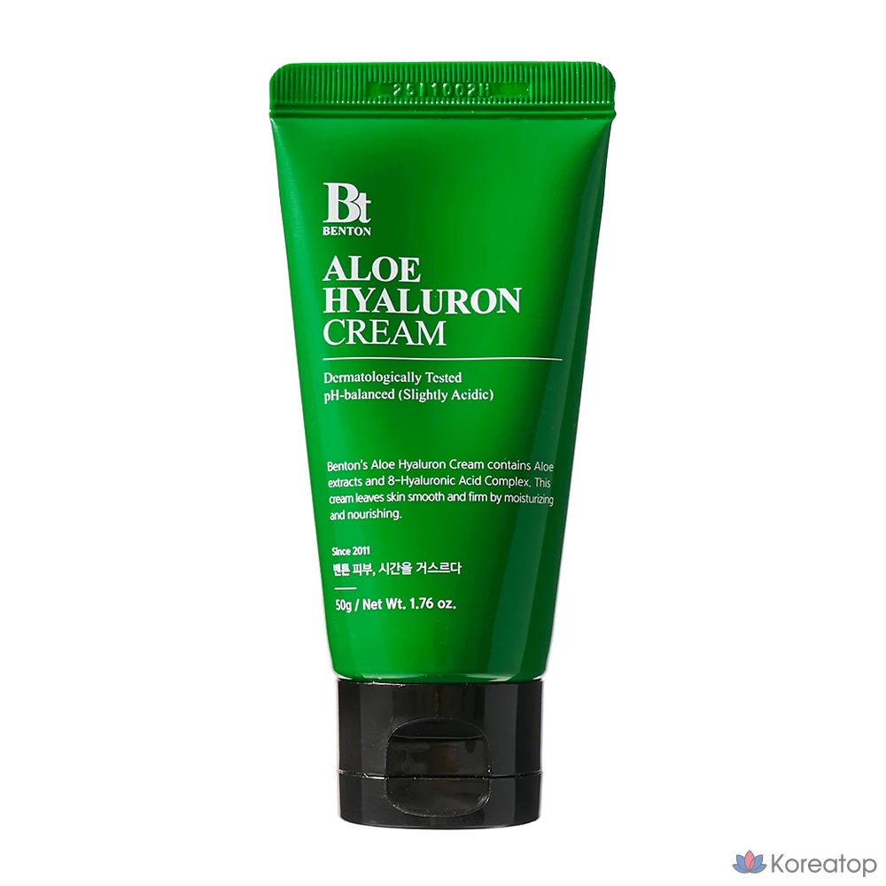 Крем Benton с алоэ и гиалуроновой кислотой, 1 шт., 50 г
