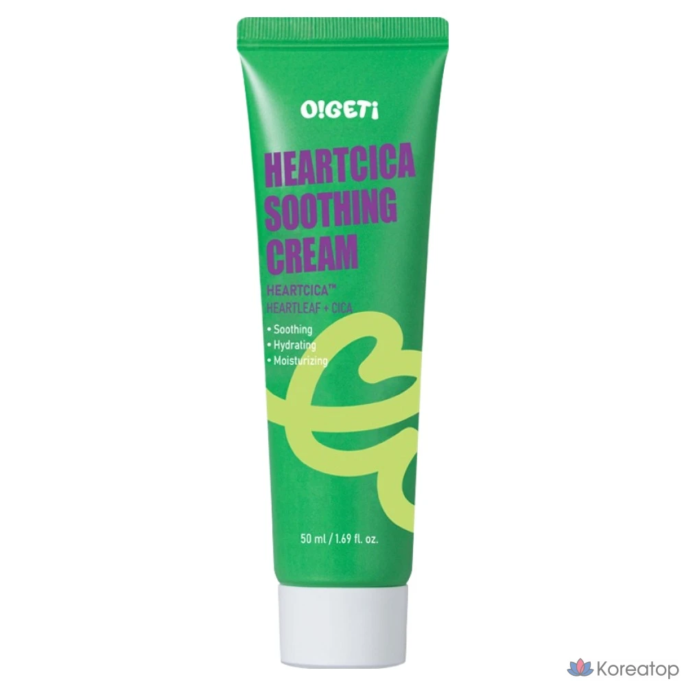 Успокаивающий крем O!GETi Heart Cica, 1 шт., 50 мл