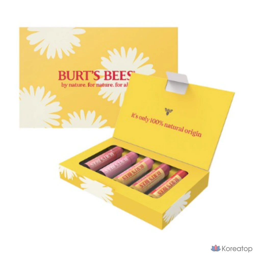 Набор бальзамов для губ Burt's Bees Lovely, 1 штука, 5 цветов.