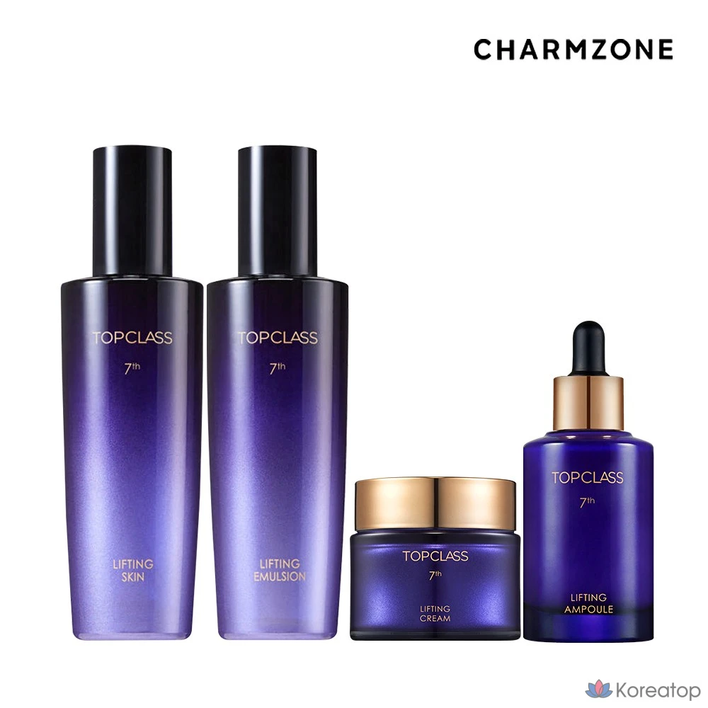 Набор Charmzone Top Class Lifting Duo Set (4 вида) (для кожи + эмульсия + ампула + крем), 1 комплект.