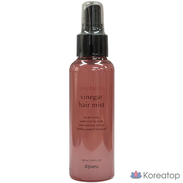 Термальная вода A'Pieu Raspberry Vinegar Hair Mist, 105 мл, 1 шт.