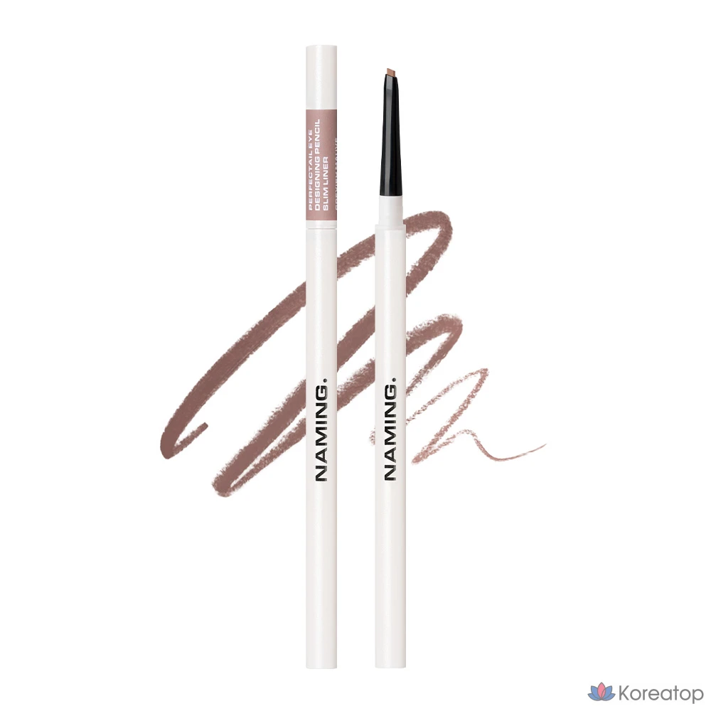 Подводка для глаз Namem Perfect Tail Eye Designing Pencil Slim Liner, 1 шт., серовато-лиловый цвет.