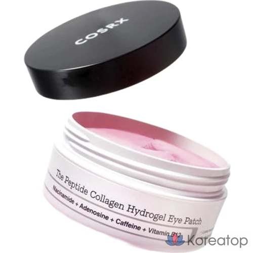 Патчи для глаз COSRX с пептидным коллагеном и гидрогелем, 85 г, разные цвета, 1 упаковка, 60 штук.