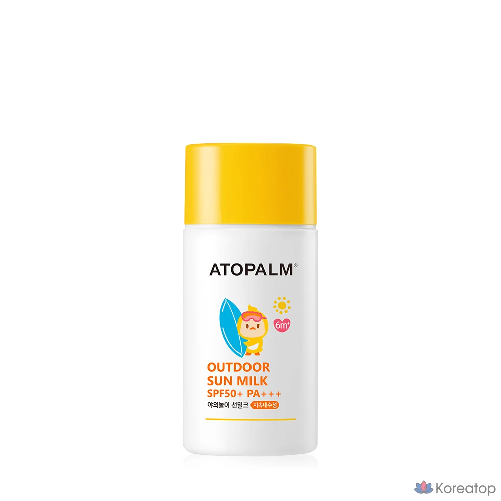 Солнцезащитное молочко Atopalm Outdoor Play для малышей, водостойкое, SPF50+ PA+++, 55 г, 1 шт.