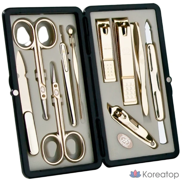 Набор для ухода Three Seven 777 Nail Clipper Set TS-2100G, 10 шт.