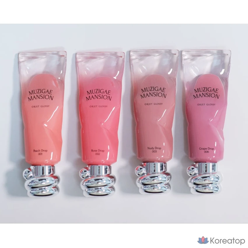 Тинт для губ Muzigae Mansion Objet Glossy Tint, оттенок 001 Peach Drop, 6 г, 1 шт.