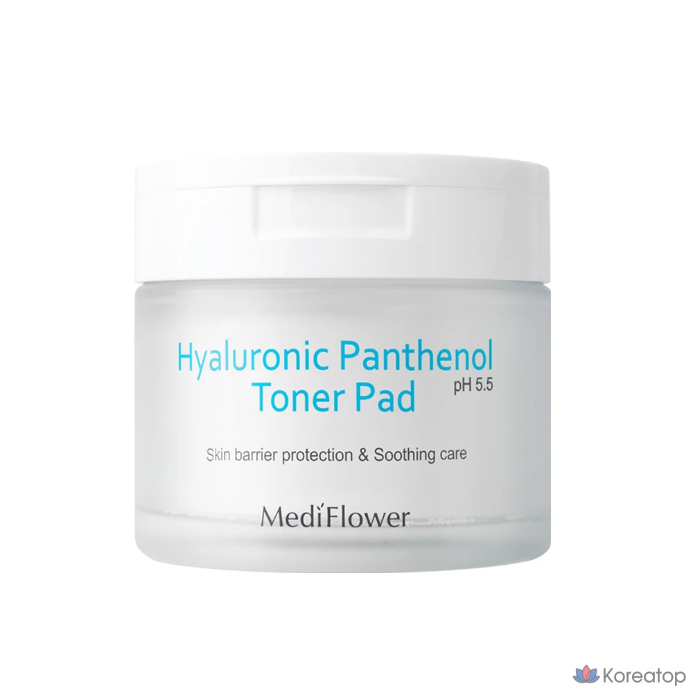 Тонер-пэды MediFlower Hyaluronic Panthenol Toner Pad, 180 мл, 60 шт.