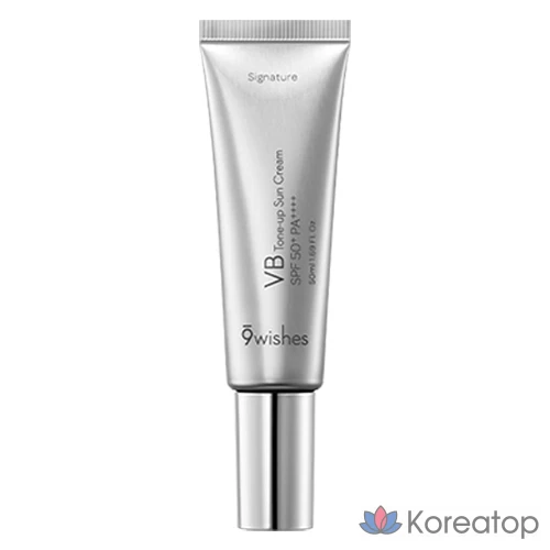 Солнцезащитный крем 9wishes VB Tone-Up Sun Cream Signature SPF50+ PA++++, 50 мл, 1 шт.