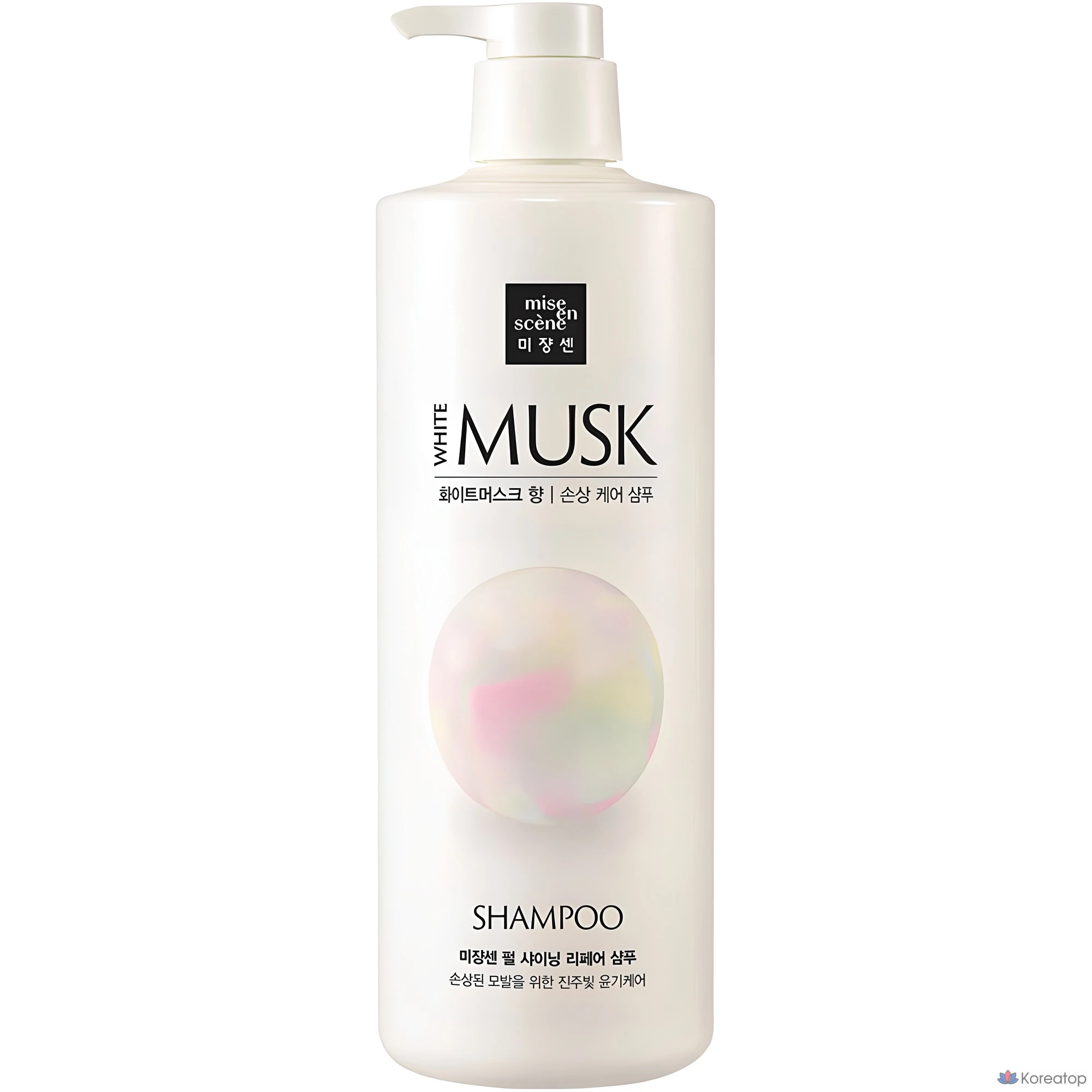 Шампунь для восстановления и придания блеска волосам Mise en Scene Pearl Shining Repair Shampoo с ароматом белого мускуса, 1 л, 1 шт.