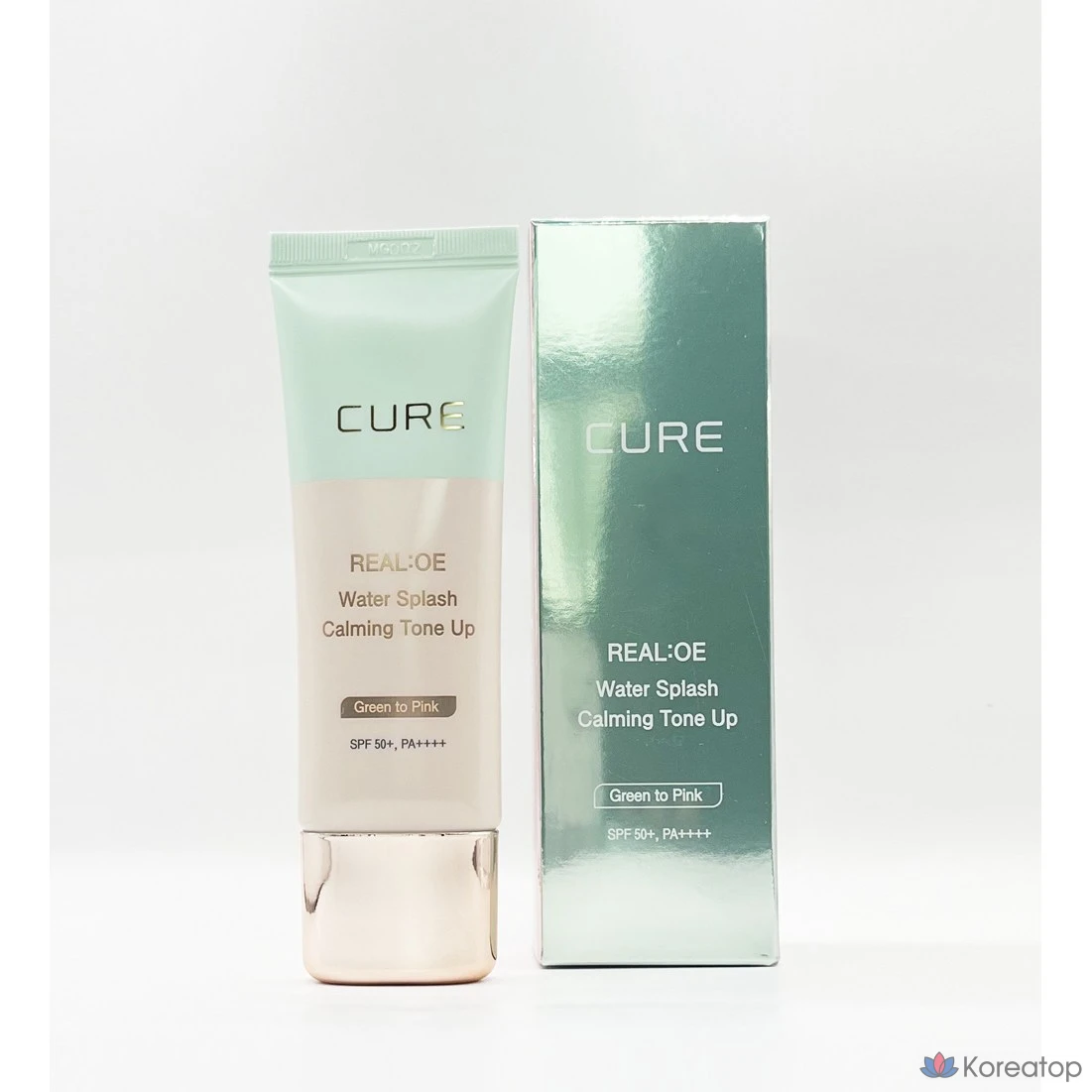 Солнцезащитный крем KIM JEONG MOON Aloe Cure Realoe Water Splash Calming Tone-Up Sun Cream, 40 г, 1 шт.