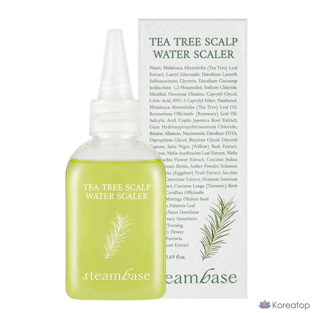 Скальп-скраб Steambase Tea Tree Scalp Water Scaler, 250 мл + 50 мл, 1 шт.
