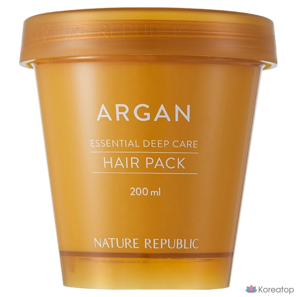 Маска для волос Nature Republic Argan Essential Deep Care Hair Pack, 200 мл, 1 шт.