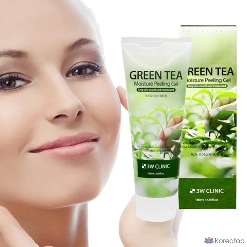 Пилинг 3W Clinic Moisture Green Tea Peeling Gel