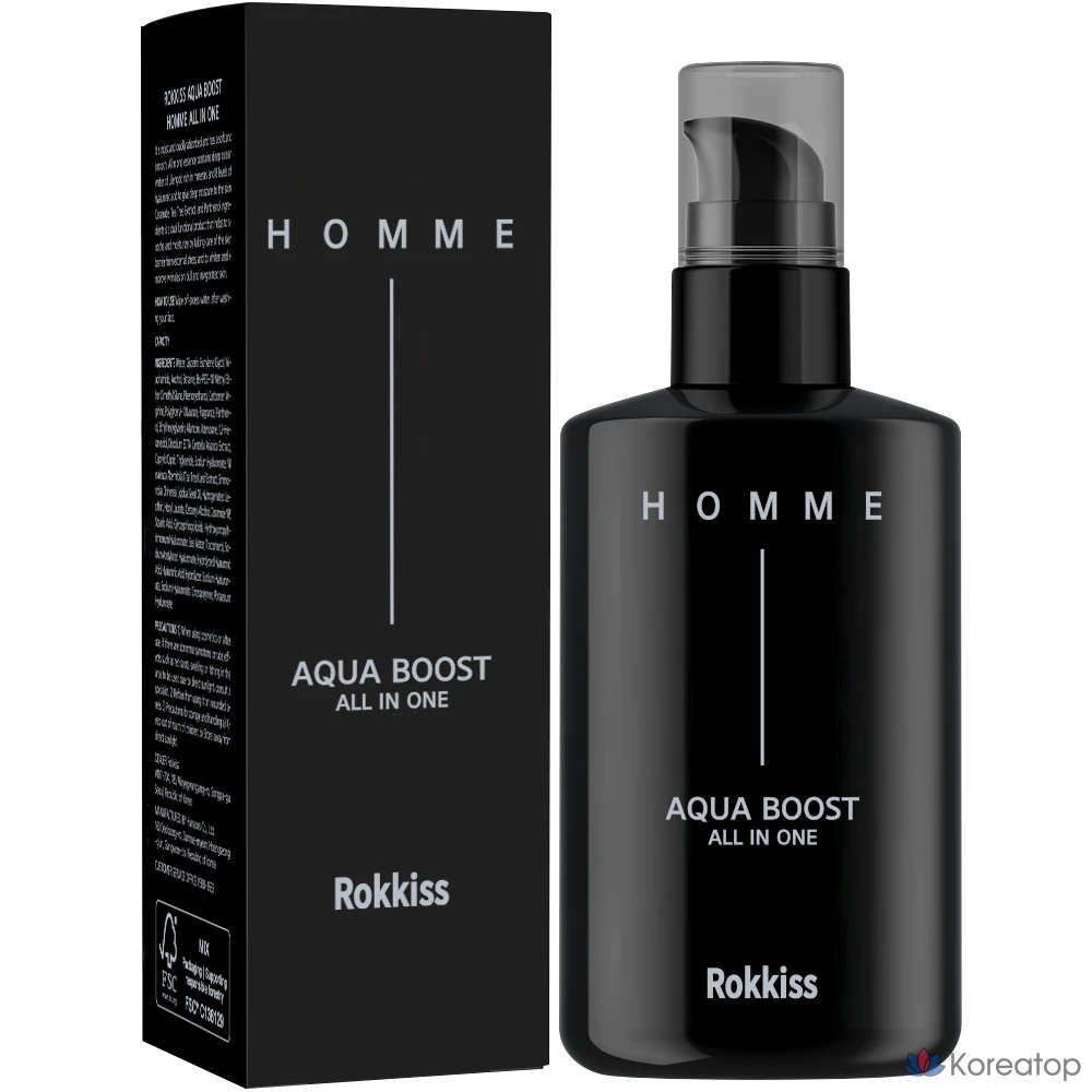 Лосьон для лица Rokkiss Aqua Boost Homme All-in-One, 200 мл, 1 шт.