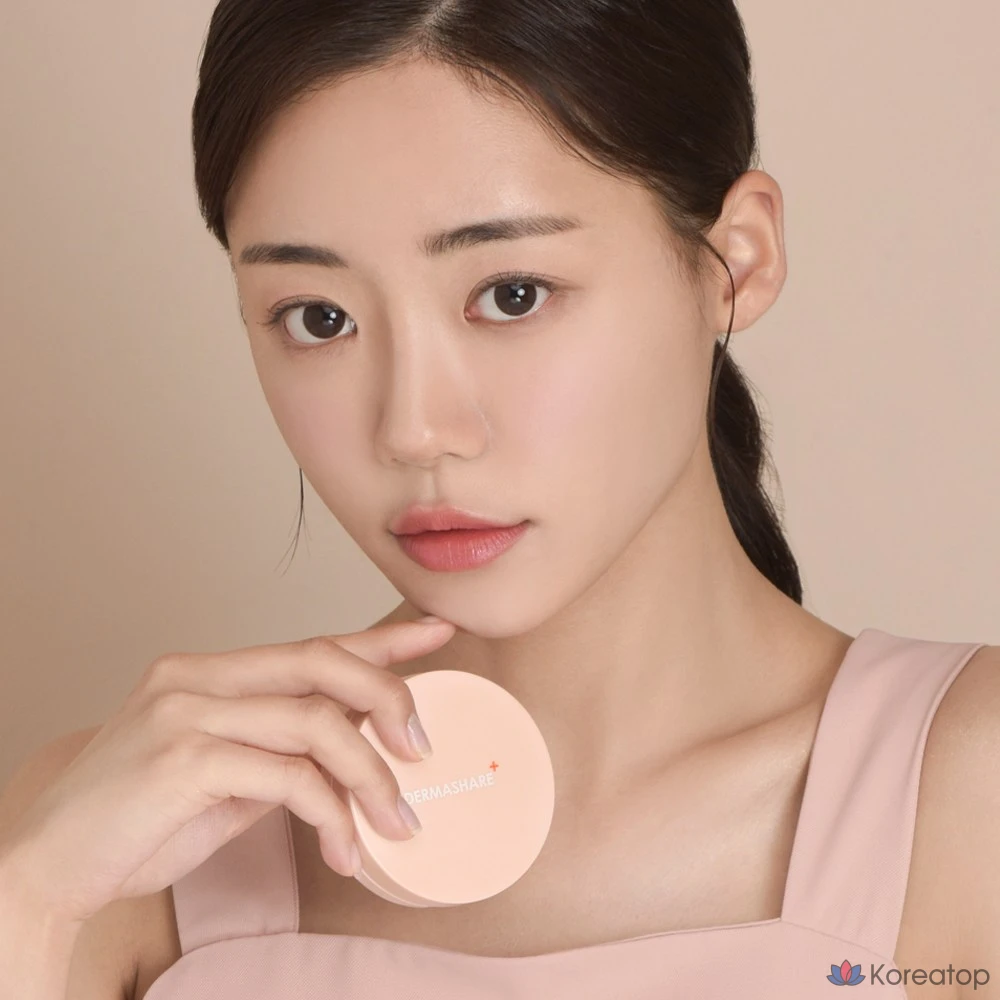 Dermashare Propolis 25% Longwear Essence Serum, Radiant Water Glow Cover, Moisturizing, Soothing Cushion Foundation 15g + Refill 15g, No. 21 (1 основной продукт + 1 сменный блок, 1 шт.)