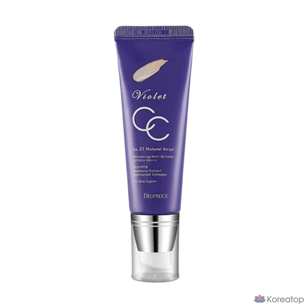 CC-крем Deoproce Violet CC Cream SPF50+ PA+++, 50 г, 1 шт.