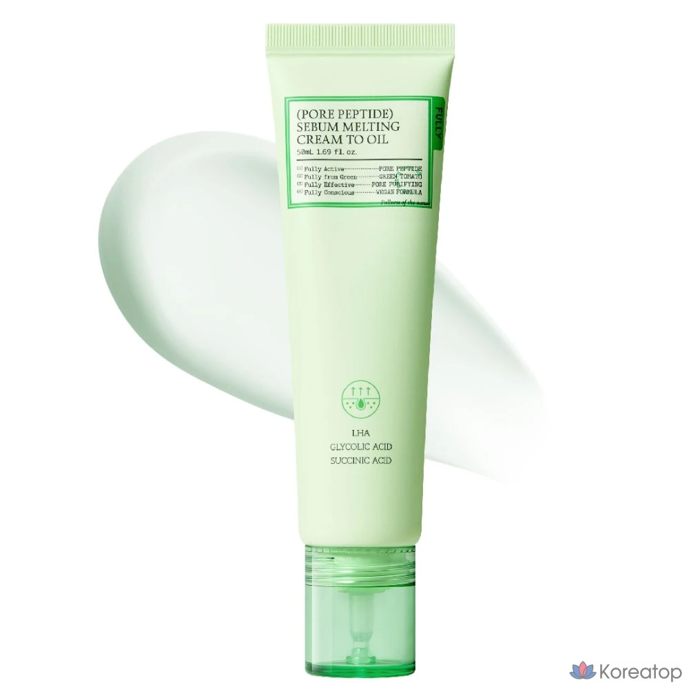 Крем-масло FULLY Pore Peptide Sebum Melting Cream To Oil, 50 мл, 1 шт.