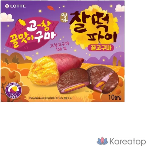 Пирог с медовым сладким картофелем Lotte Wellfood Myeongga Chaltteok, 250 г