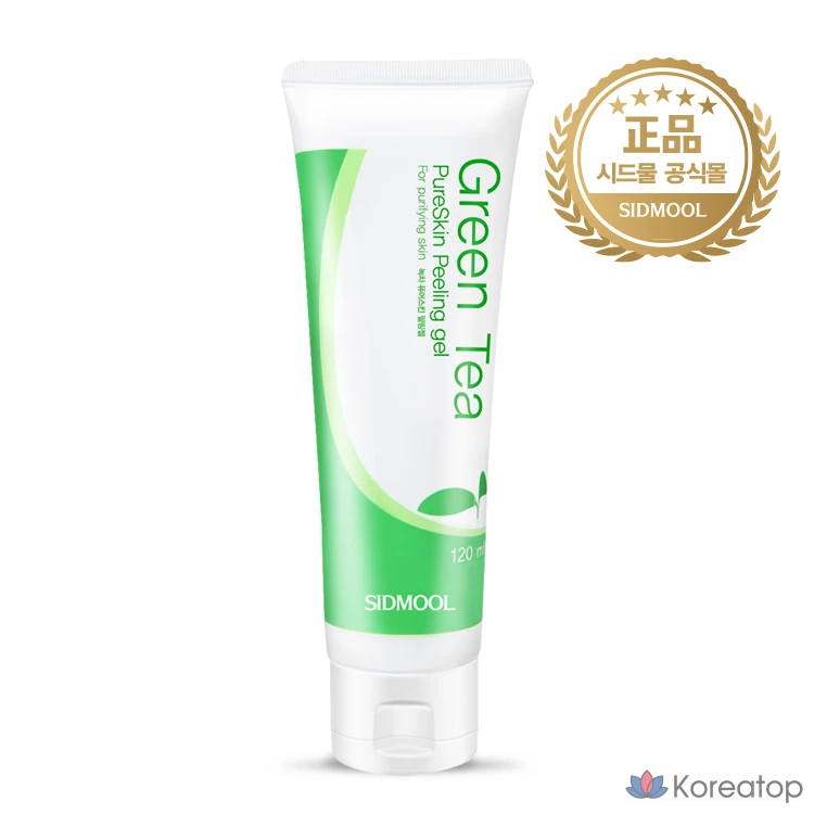 Отшелушивающий гель для кожи Sidmool Green Tea Pure Skin Peeling Gel, 120 мл, 1 шт.