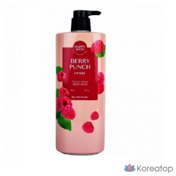 Гель для душа Happy Bath Fruit Crush Berry Punch, 900 г, 1 шт.
