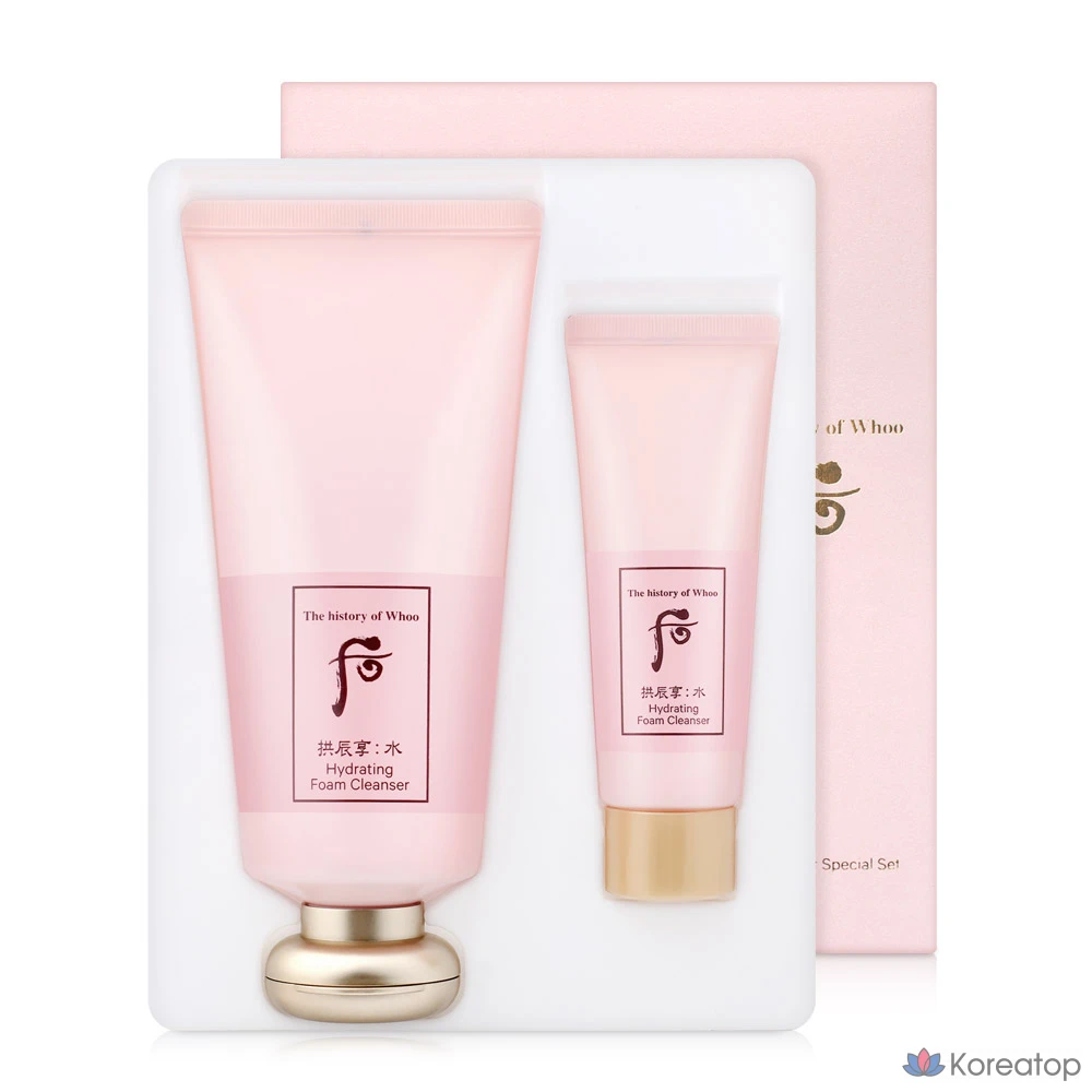 Очищающая пенка для умывания THE HISTORY OF WHOO Gongjinhyang Su Soo Yeon Acne Foam Cleansing, 180 мл + 40 мл, 1 шт.