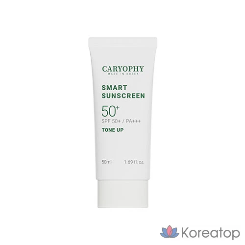 Солнцезащитный водостойкий крем CARYOPHY Smart Tone-Up SPF50+ PA+++, 1 шт., 50 мл
