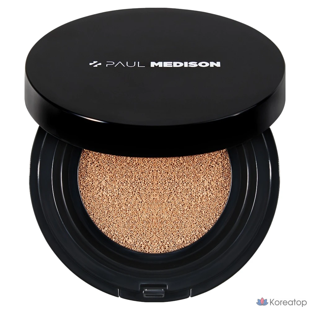 Тональный крем-кушон PAUL MEDISON Deep Red Glutathione Cover Cushion Foundation, 14 г, № 21, 1 шт.