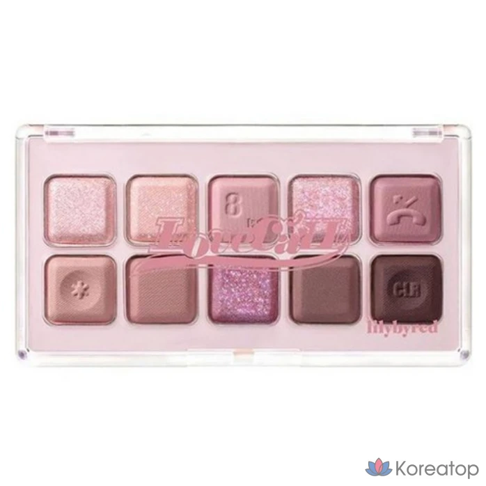 Палетка теней для век Lilybyred Mood Keyboard, 10,5 г, 08-Lavender Dial, 1 шт.