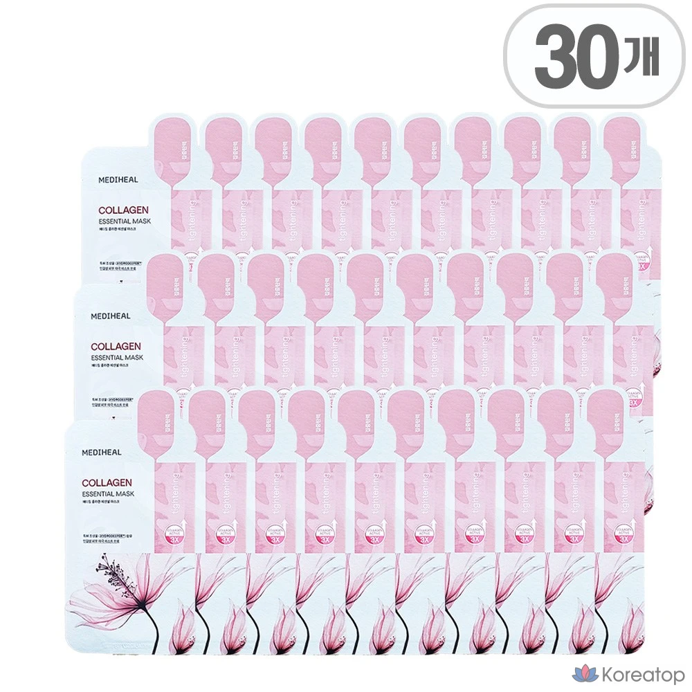 Укрепляющая коллагеновая маска Mediheal Collagen Essential Mask, 1 упаковка, 30 листов.