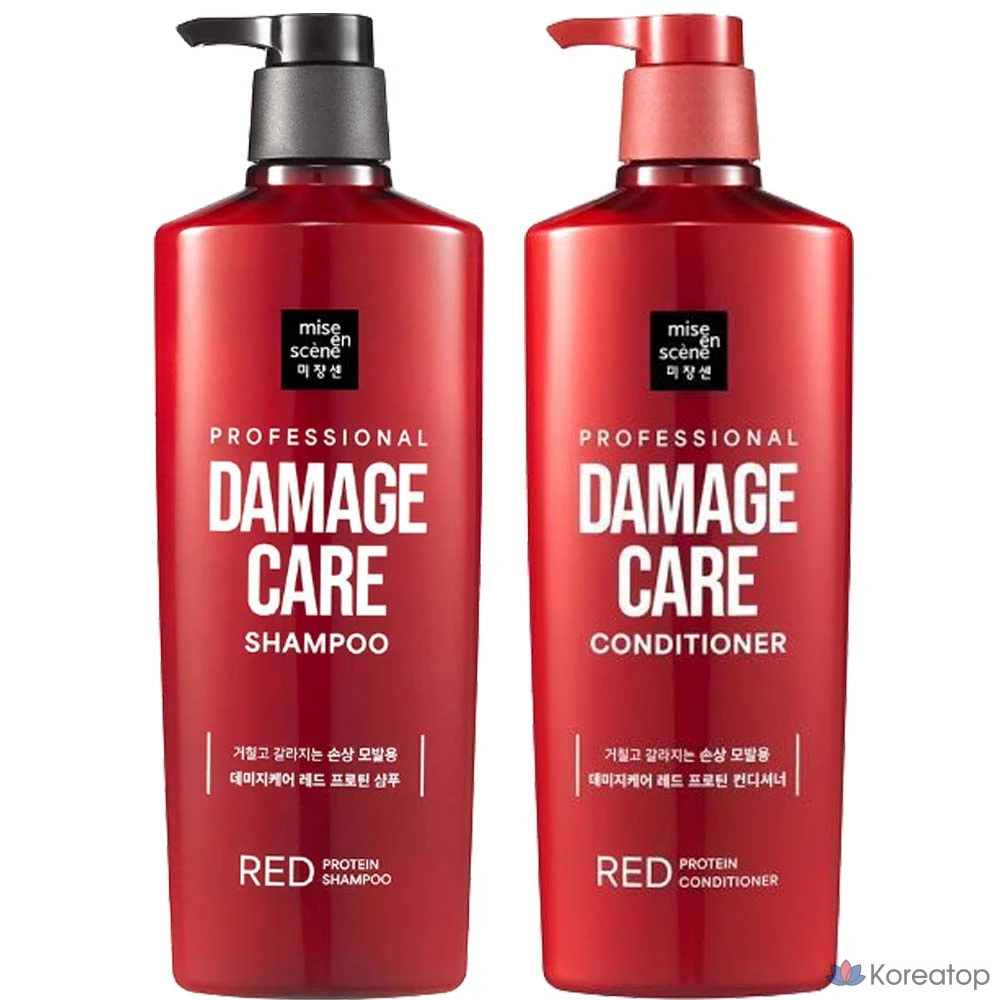 Мизансцена Damage Care Rose Protein (шампунь + ополаскиватель) 680мл, 1 шт.