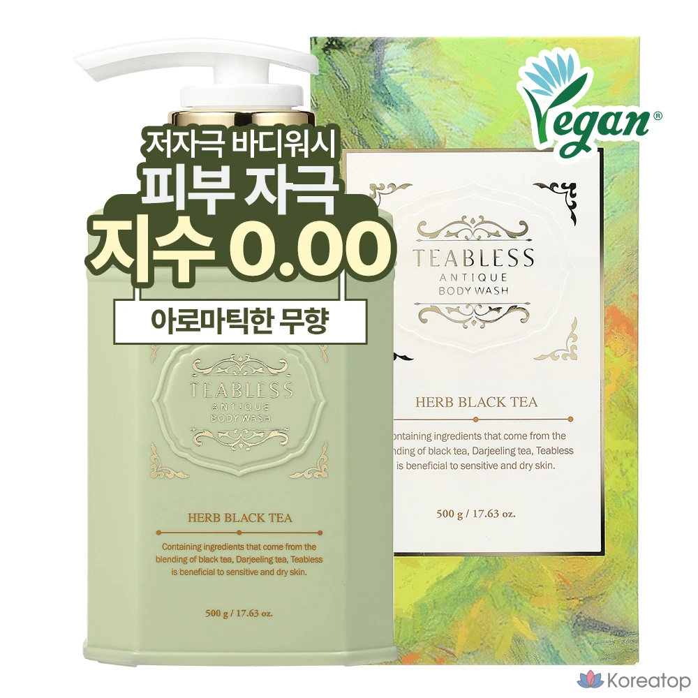 Гель для душа T-Bless Antique с травами и черным чаем, 500 г, 1 упаковка.