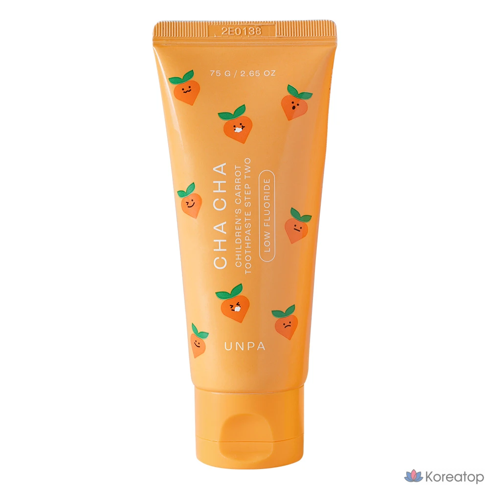 Зубная паста UNPA Cha Cha Kids Carrot Low Fluoride, 75 г, 1 шт.
