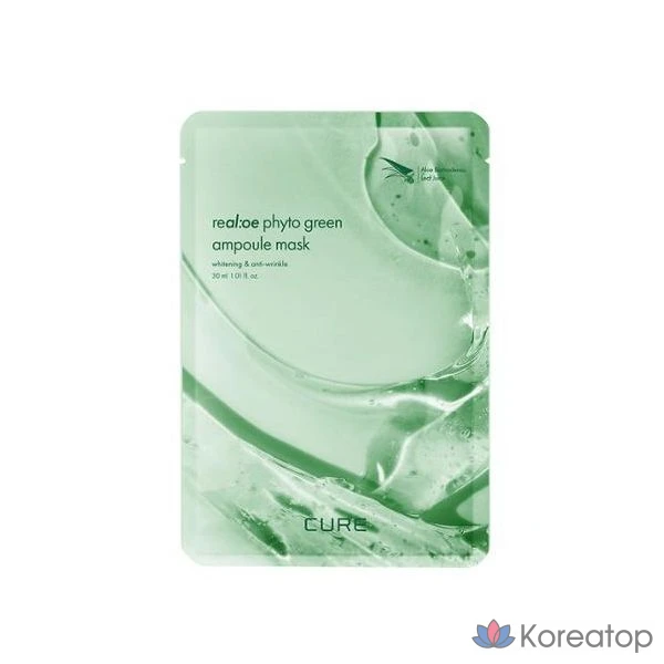Ампульная маска KIM JEONG MOON Aloe Cure Phytogreen Ampoule Mask, 1 шт.