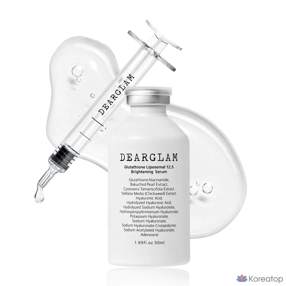 Сыворотка для осветления и сияния кожи DEARGLAM Glutathione Liposome 12.5 Radiance Brightening Serum, 1 шт., 50 мл