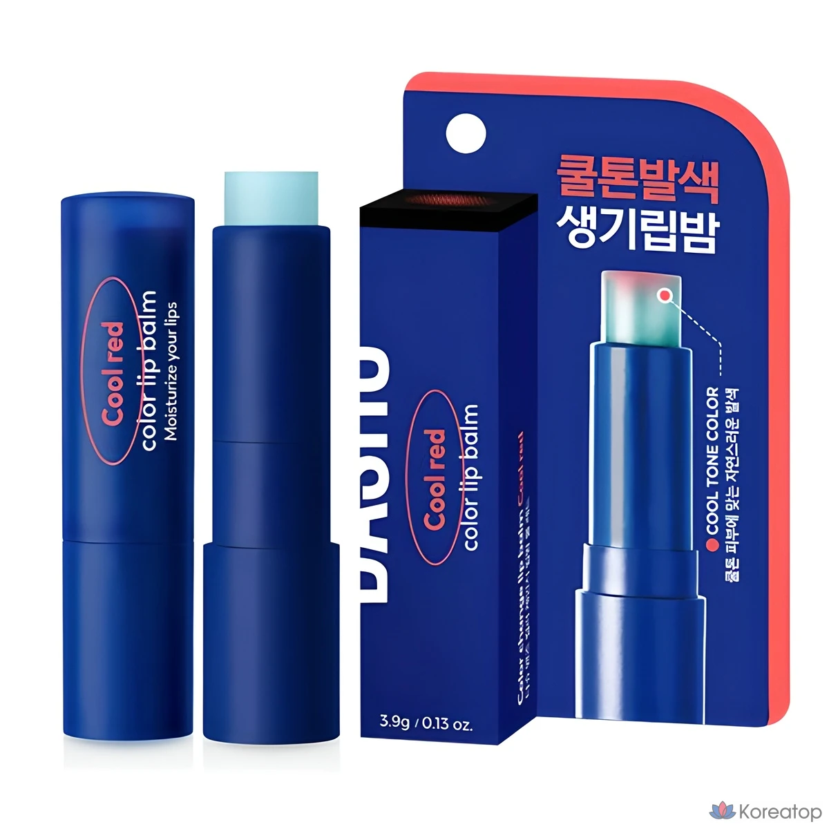 Бальзам для губ Ricochanimol DASHU для мужчин, меняющий цвет, 4 г, холодный красный, 1 шт.